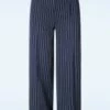 Vixen Page Pinstripe Trouser In Navy -King Louie Shop 246158 Vixen 47966 Trouser Dark Navy Blue 230606 00409W category
