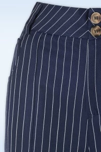 Vixen Page Pinstripe Trouser In Navy 5 Vixen Page Pinstripe Trouser In Navy - Image 3