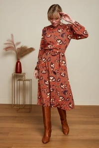 King Louie Phoebe Cecilia Dress In Spicy Brown 3 King Louie Phoebe Cecilia Dress In Spicy Brown