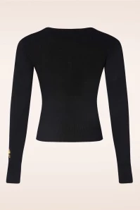 Vixen Peacock Floral Embroidered Cardigan In Black 4 Vixen Peacock Floral Embroidered Cardigan In Black - Image 2