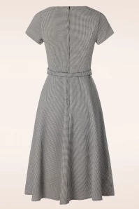 Vixen Holly Houndstooth Dress In Black And White 4 Vixen Holly Houndstooth Dress In Black And White - Image 2