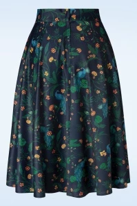 Vixen Peacock Swing Skirt In Blue 4 Vixen Peacock Swing Skirt In Blue - Image 2