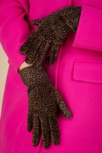 Fillipa Gloves In Velvet Leopard 3 Fillipa Gloves In Velvet Leopard