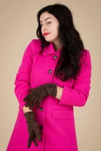 Fillipa Gloves In Velvet Leopard 4 Fillipa Gloves In Velvet Leopard - Image 2