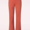 Blutsgeschwister Yes, We Flare Trousers In Mermaid Hair Deep Red -King Louie Shop 246421 Blutsgeschwister 47534Trousers Flare Mermaid Hair Deep Red 08252023 404W category