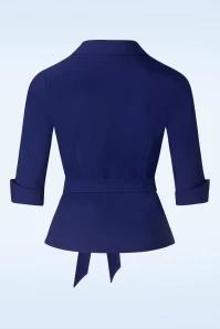 Veronika Blouse In Royal Blue 6 Veronika Blouse In Royal Blue - Image 4