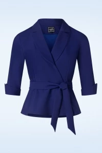 Veronika Blouse In Royal Blue 5 Veronika Blouse In Royal Blue - Image 3