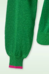 Sugarhill Brighton Tiff Jumper In Green Sparkle 5 Sugarhill Brighton Tiff Jumper In Green Sparkle - Image 3