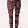 Blutsgeschwister Lovely Legs Precious Flower Memories -King Louie Shop 246542 Blutsgeschwister 47196Pants Leggings Flowers Black 08252023 402W category