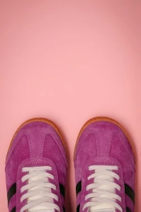 Gola Elan Suede Sneakers In Fuchsia 5 Gola Elan Suede Sneakers In Fuchsia - Image 3