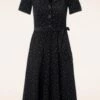 Corduroy Revers Midi Dress Dots In Black 1 Corduroy Revers Midi Dress Dots In Black -King Louie Shop 246697 Very Cherry 48253 Swingdress Black Rib Polka 230830 001W category