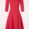 TopVintage Exclusive ~ Isabella Swing Dress In Red -King Louie Shop 246715 Hearts and Roses 48159 Dress Swing Red 08302023 105w category