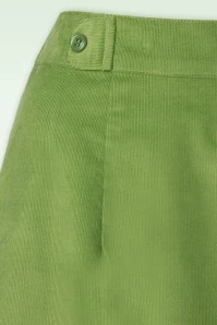 Melanie Corduroy Skirt In Lime 5 Melanie Corduroy Skirt In Lime - Image 3