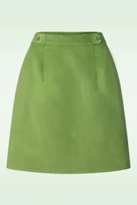 Melanie Corduroy Skirt In Lime