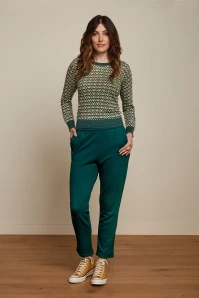 King Louie Agnes Darling Top In Pine Green