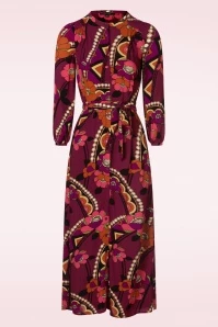King Louie Stella Lovechild Maxi Dress In Cabernet Red 5 King Louie Stella Lovechild Maxi Dress In Cabernet Red - Image 3