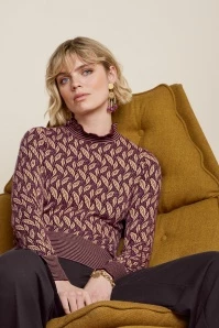 King Louie Jada Sunmoon Sweater In Grape Red 3 King Louie Jada Sunmoon Sweater In Grape Red