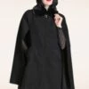 Bunny Devon Cape Coat In Black