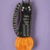 Pumpkin Time Kitty Brooch -King Louie Shop 246845 Erstwilder 48817 Brooch Black Cat Pumpkin 230904 004W category