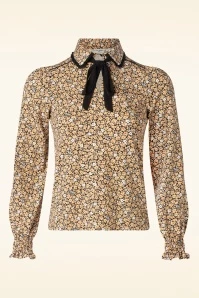 Golden Flower Blouse In Yellow 3 Golden Flower Blouse In Yellow