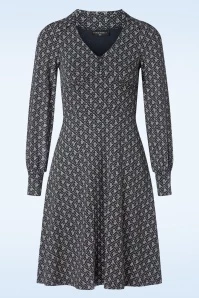 Flower Souvenir Dress In Blue