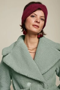 King Louie Jules Hairband In Cabernet Red 3 King Louie Jules Hairband In Cabernet Red