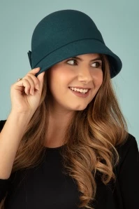 Sophia Cloche Hat In Teal -King Louie Shop 246943 Bronte 47284 Hat Red 221025 605W category