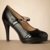 Classic Mary Jane Heels In Black -King Louie Shop 246967 Banned 48053 Heels Shoe Black 230905 015W category