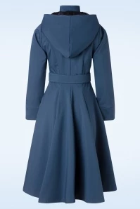 Topvintage Exclusive ~ Linette Gia Water Repellent Winter Coat In Blue 5 Topvintage Exclusive ~ Linette Gia Water Repellent Winter Coat In Blue - Image 3