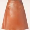 Dinah Skirt In Cognac -King Louie Shop 247008 Vintage Chic 48312Skirt A Line Orange Leather Look 08252023 404W category