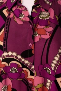 King Louie Winona Lovechild Blouse In Cabernet Red 7 King Louie Winona Lovechild Blouse In Cabernet Red - Image 5