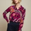 King Louie Winona Lovechild Blouse In Cabernet Red -King Louie Shop 247019 king louie 46949 Winona Blouse Lovechild Cabernet Red 020L category