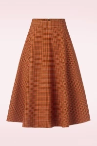October Spooks Swing Skirt In Orange 3 October Spooks Swing Skirt In Orange