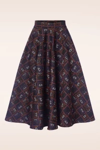 Kitty Cat Swing Skirt In Black 4 Kitty Cat Swing Skirt In Black - Image 2