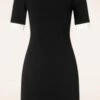 Ebony Pencil Dress In Black And White -King Louie Shop 247112 Vintage Chic 48200 Dress Black White 230904 004W category