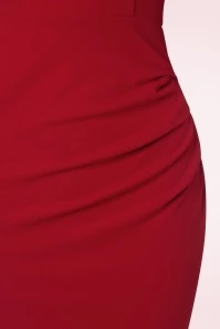 Scarlett Pencil Dress In Red 5 Scarlett Pencil Dress In Red - Image 3