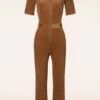 King Louie Garbo Corduroy Flare Jumpsuit In Bombay Brown 2 King Louie Garbo Corduroy Flare Jumpsuit In Bombay Brown -King Louie Shop 247193 King Louie 46963 Garbo Zip Jumpsuit Corduroy Bombay Brown 221003 602 category