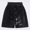 Chaud Glitter Shorts In Green And Purple -King Louie Shop 247214 Mademoiselle Yeye 47082 Shorts Chaud Glitter Sequins Black 230502 403W category