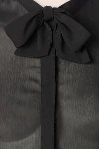 Pussybow Please Blouse In Black 5 Pussybow Please Blouse In Black - Image 3