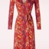 Anna-Klara Dress In Urdjur Red -King Louie Shop 247251 Cissi Och Selma 47841 Dress Urdjur Red Flowers Insects 230905 004W category