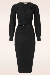 Etta Pencil Dress In Black 3 Etta Pencil Dress In Black