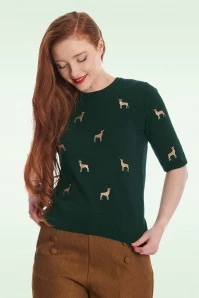 Sweet Deer Jumper In Green