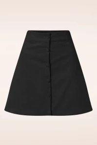 Sundown Corduroy Skirt In Black