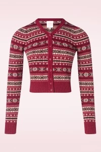 The Fair-est Cardigan In Burgundy