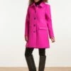Rosie Coat In Fuchsia -King Louie Shop 247361 Smashed Lemon 47801 Coat Long Pink 020LW category