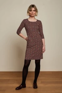 King Louie Mona Autumn Dress In Storm Blue 3 King Louie Mona Autumn Dress In Storm Blue