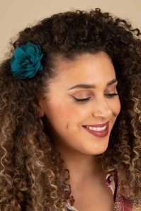 Hair Flowers Set In Aubergine, Dragonfly And Cool Blush