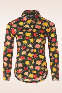 Yara Pastel Blouse In Black