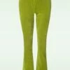 Evi Flared Leggings In Moss
