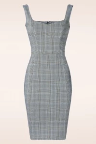 Back To Business Pencil Dress In Grey